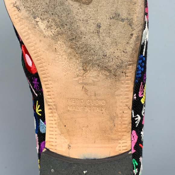 DEL TORO Multi-Color Canvas Embroidered Flats - Picture 8 of 8